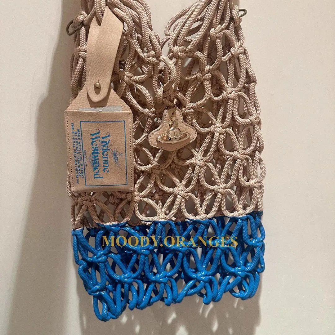 Vivienne Westwood Thrawler large macrame handbag