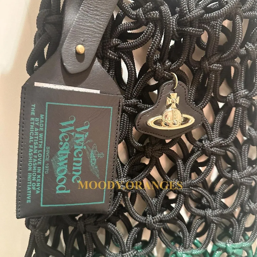 Vivienne Westwood Thrawler large macrame handbag