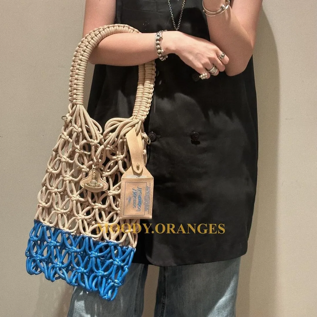 Vivienne Westwood Thrawler large macrame handbag