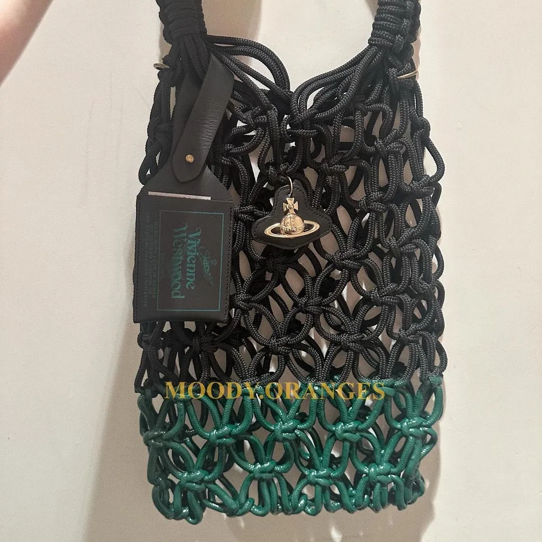 Vivienne Westwood Thrawler large macrame handbag