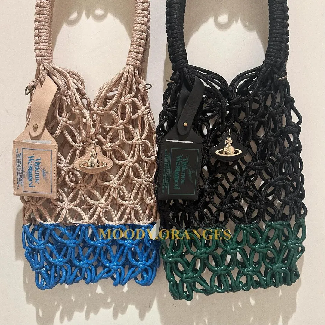 Vivienne Westwood Thrawler large macrame handbag