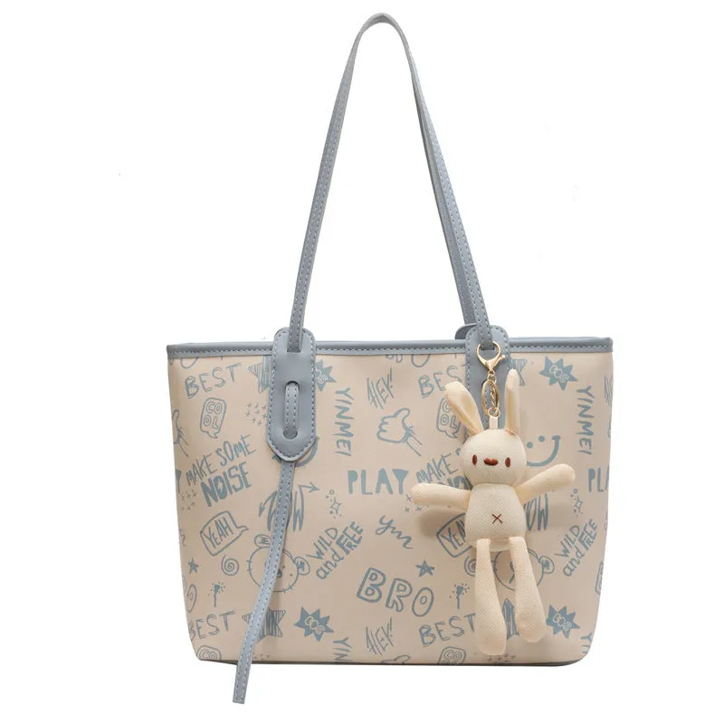 VLOVELAW 2025 Customized fashion women's bags, large-capacity printed shoulder tote bags, fashionable and versatile high-end handbags, women's bags