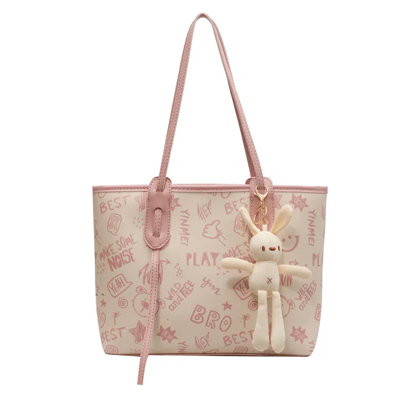 VLOVELAW 2025 Customized fashion women's bags, large-capacity printed shoulder tote bags, fashionable and versatile high-end handbags, women's bags
