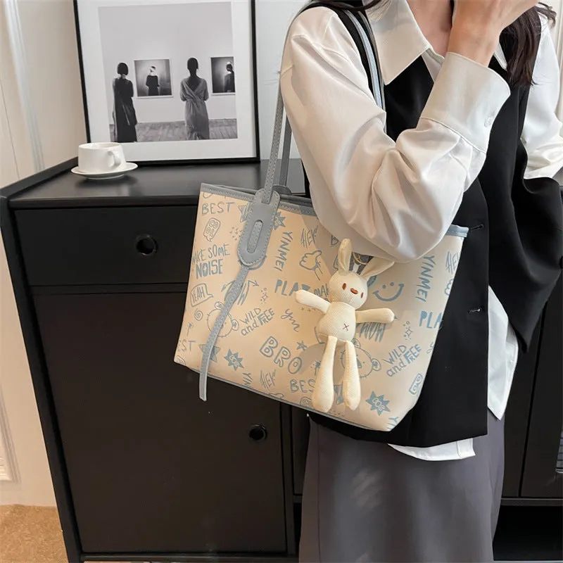 VLOVELAW 2025 Customized fashion women's bags, large-capacity printed shoulder tote bags, fashionable and versatile high-end handbags, women's bags
