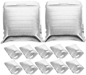 Wakauto 12Pcs Insulated Snack Bags Reusable Thermal Sandwich Wraps for Outdoor Picnics Lightweight Food Pouch for Cookies Biscuits and Travel Meals Compact Design