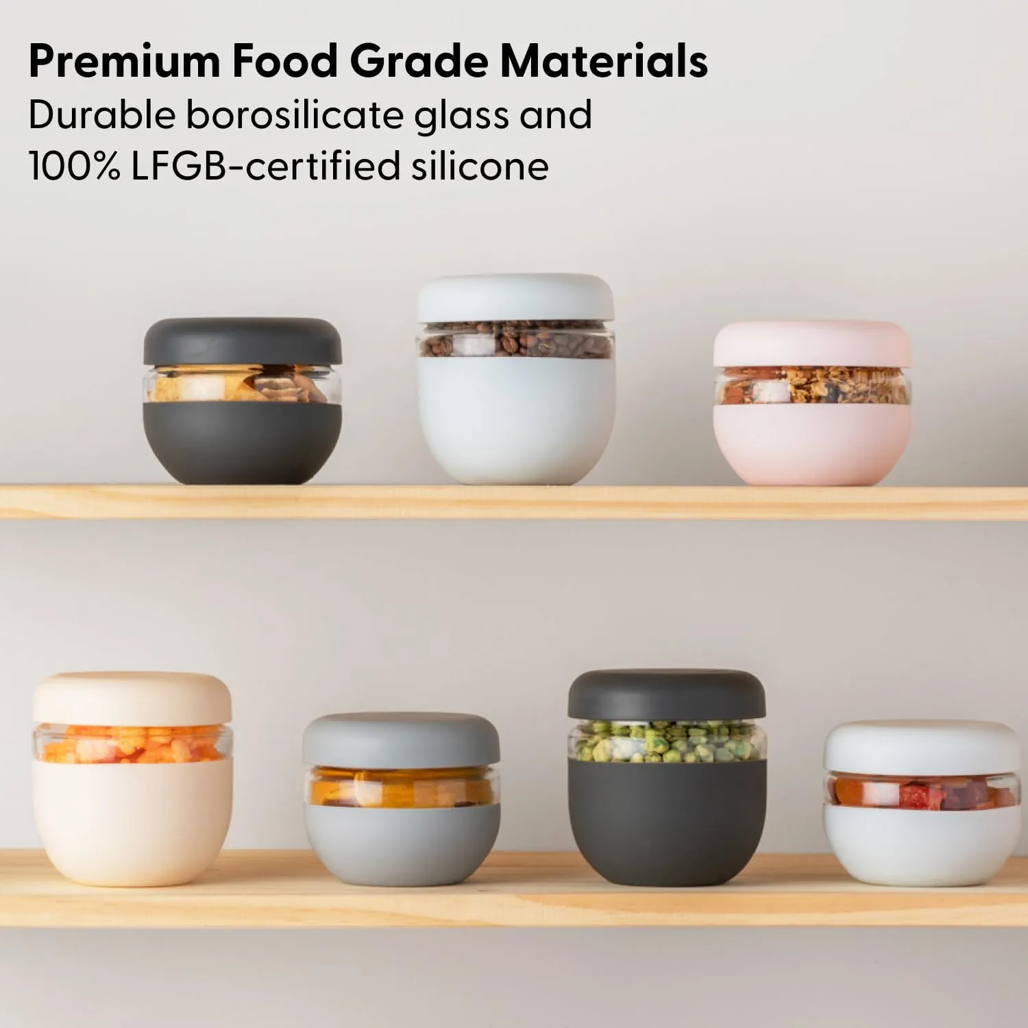 W&P Porter Seal Tight Lunch Bowl Container w/ Lid | Cream 16 Ounces | Leak & Spill Proof, Soup & Stew Food Storage, Meal Prep, Airtight, Microwave and Dishwasher Safe, BPA-Free Glass