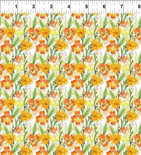 Watercolor Beauty Lily in Gold