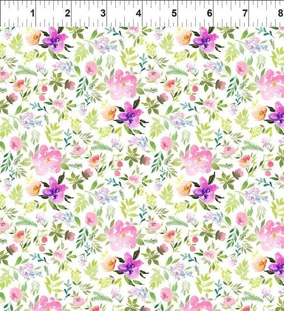 Watercolor Beauty Sprig in Pink