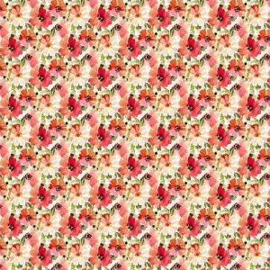 Watercolor Beauty Summer in Red