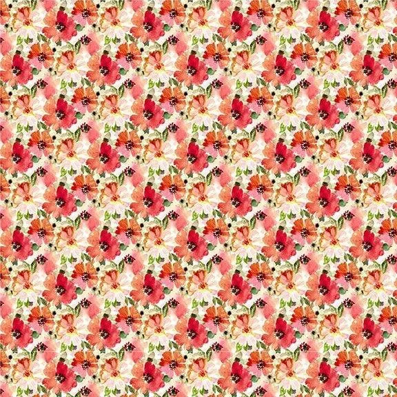 Watercolor Beauty Summer in Red
