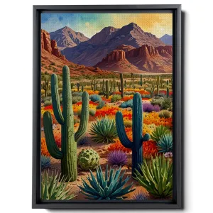 Watercolor Desert Wall Art Print, Desert Art Print, Southwestern Desert Landscape Print, Cactus Wall Art, Cactus Print, Southwest Decor, Art Prints, Decor