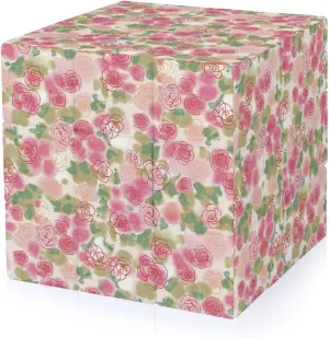 Watercolor Rose Flower Adults 3x3x3 Color-Matching Smooth Fully Printed Cube Gift