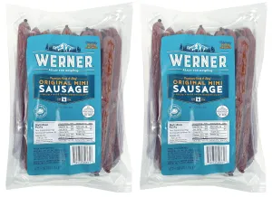 Werner Mini Sausage Sticks Pack of 72 – Bulk Meat Sticks 6” Sausage Sticks – Made in the USA