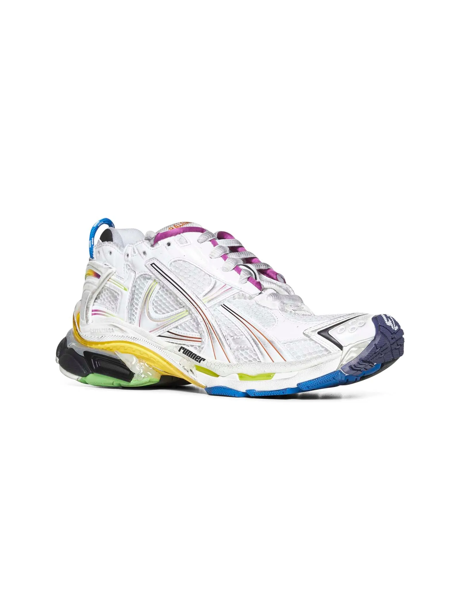 White Gradient Runner sneakers