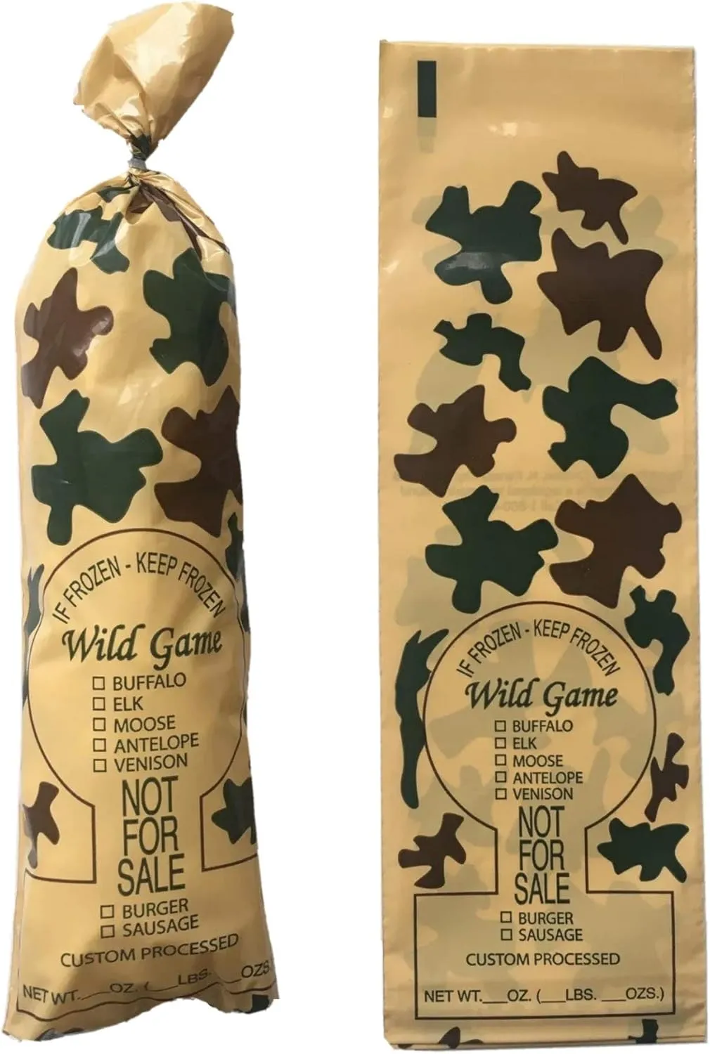 Wild Game Freezer Bags, 2 lb."Not for Sale" (200)