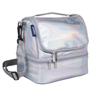 WIldkin Double Decker Lunch Bag - Holographic Silver