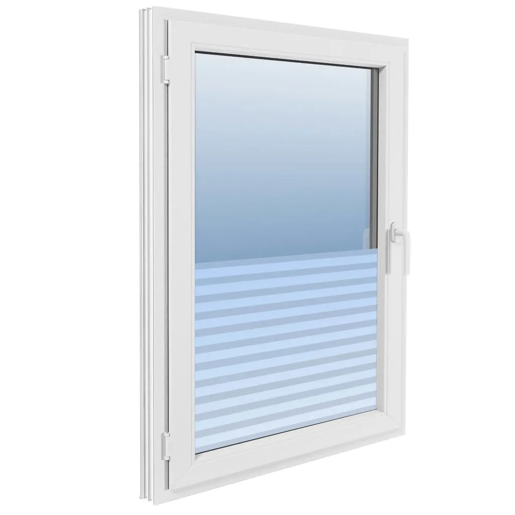Window Film Frosted Stripes Design 0.9x100 m PVC