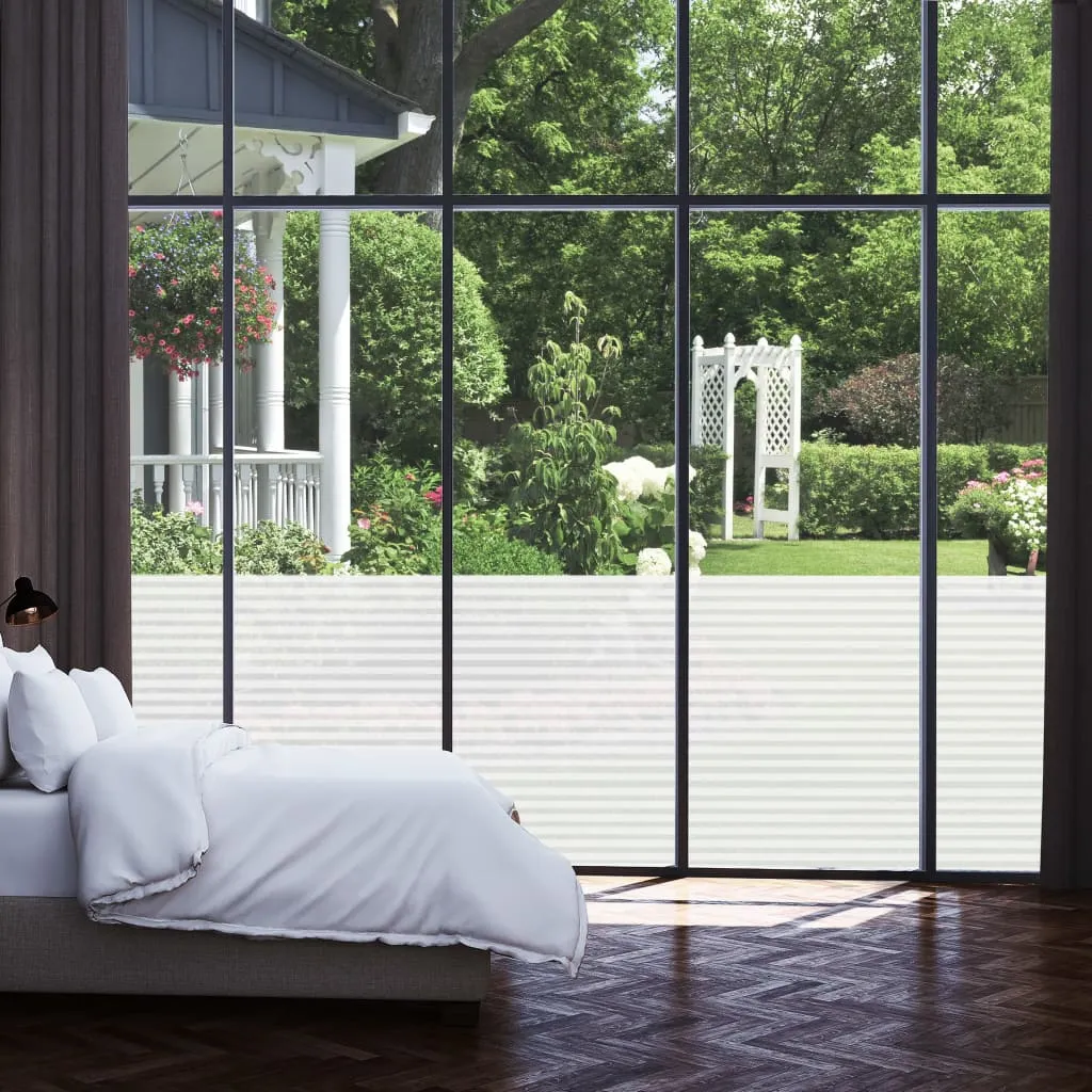 Window Film Frosted Stripes Design 0.9x100 m PVC