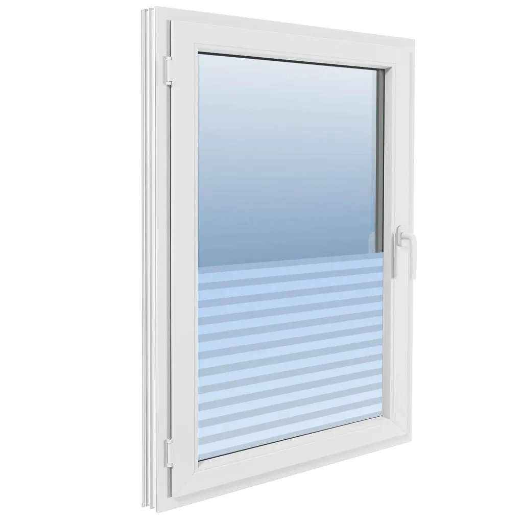 Window Film Frosted Stripes Design 0.9x50 m PVC