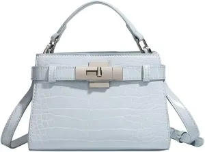 Women Commuting Handbags Square Shoulder Bags Synthetic Leather Crossbody Bag Lock Purses