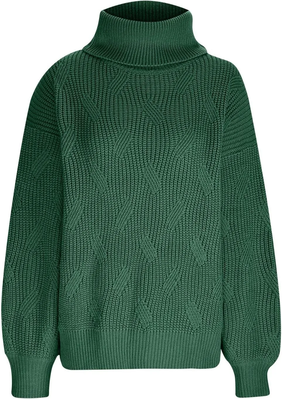 Women Oversized Slouchy Knit Turtleneck Sweaters Fall Fashion 2023 Batwing Sleeve Pullover Tops Y2K Clothes