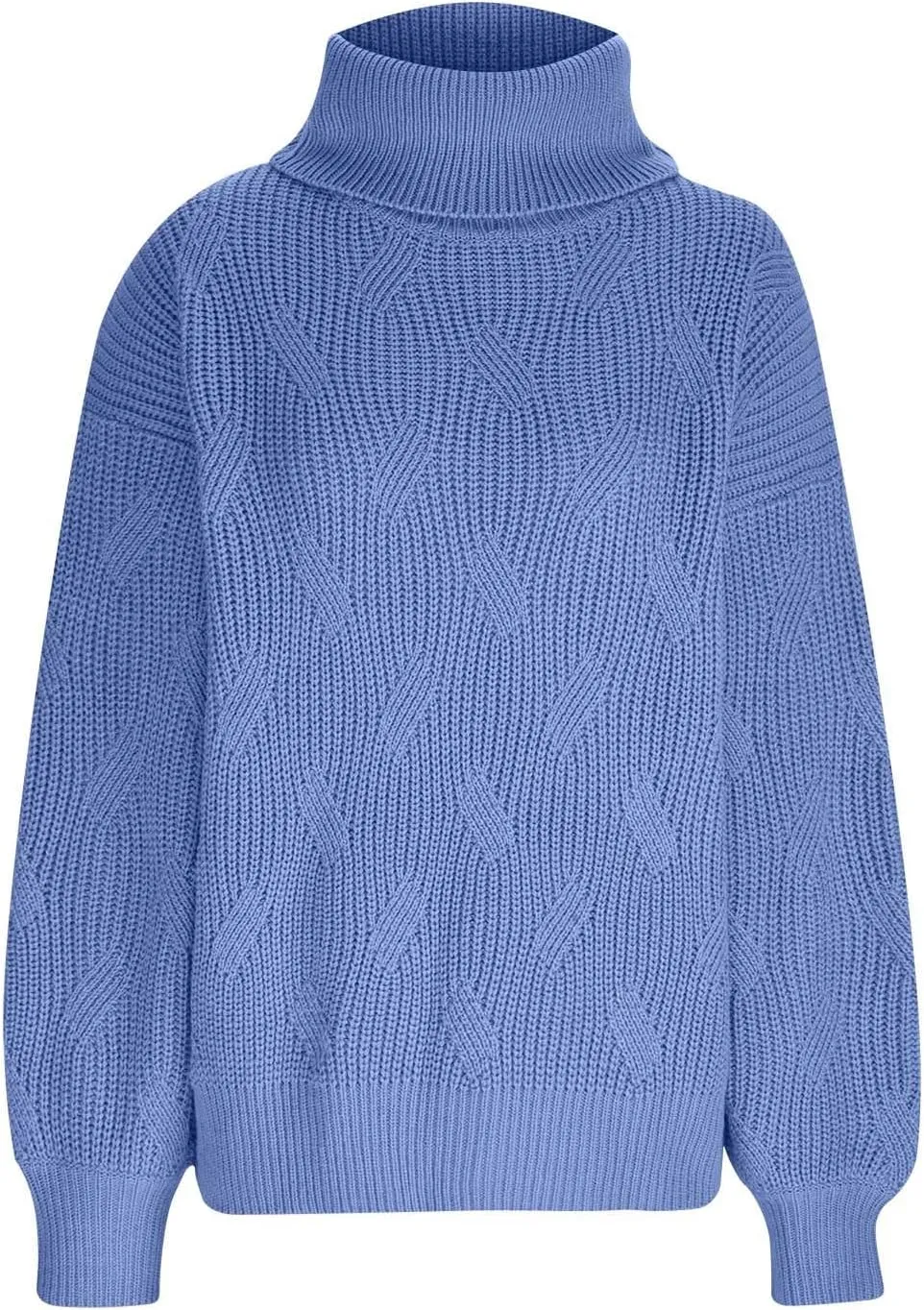 Women Oversized Slouchy Knit Turtleneck Sweaters Fall Fashion 2023 Batwing Sleeve Pullover Tops Y2K Clothes