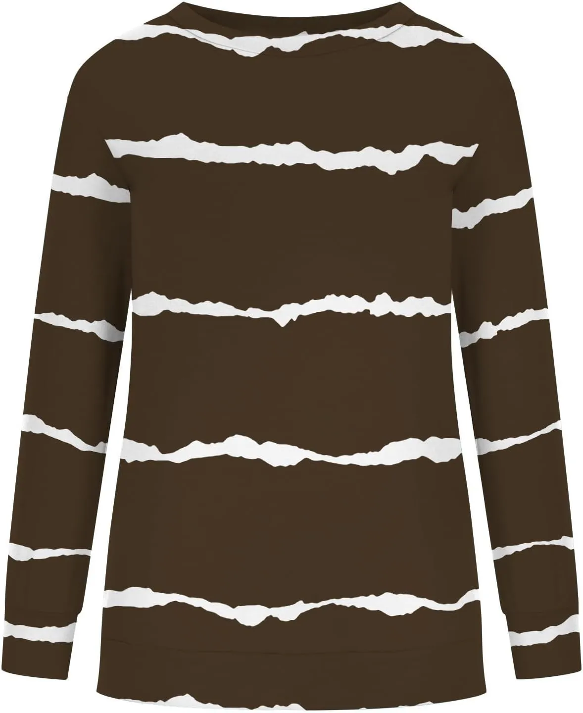 Women Plus Size Stripe Sweatshirts Long Sleeve Crewneck Pullover Tops Dressy Casual 2023 Fall Trendy Clothes