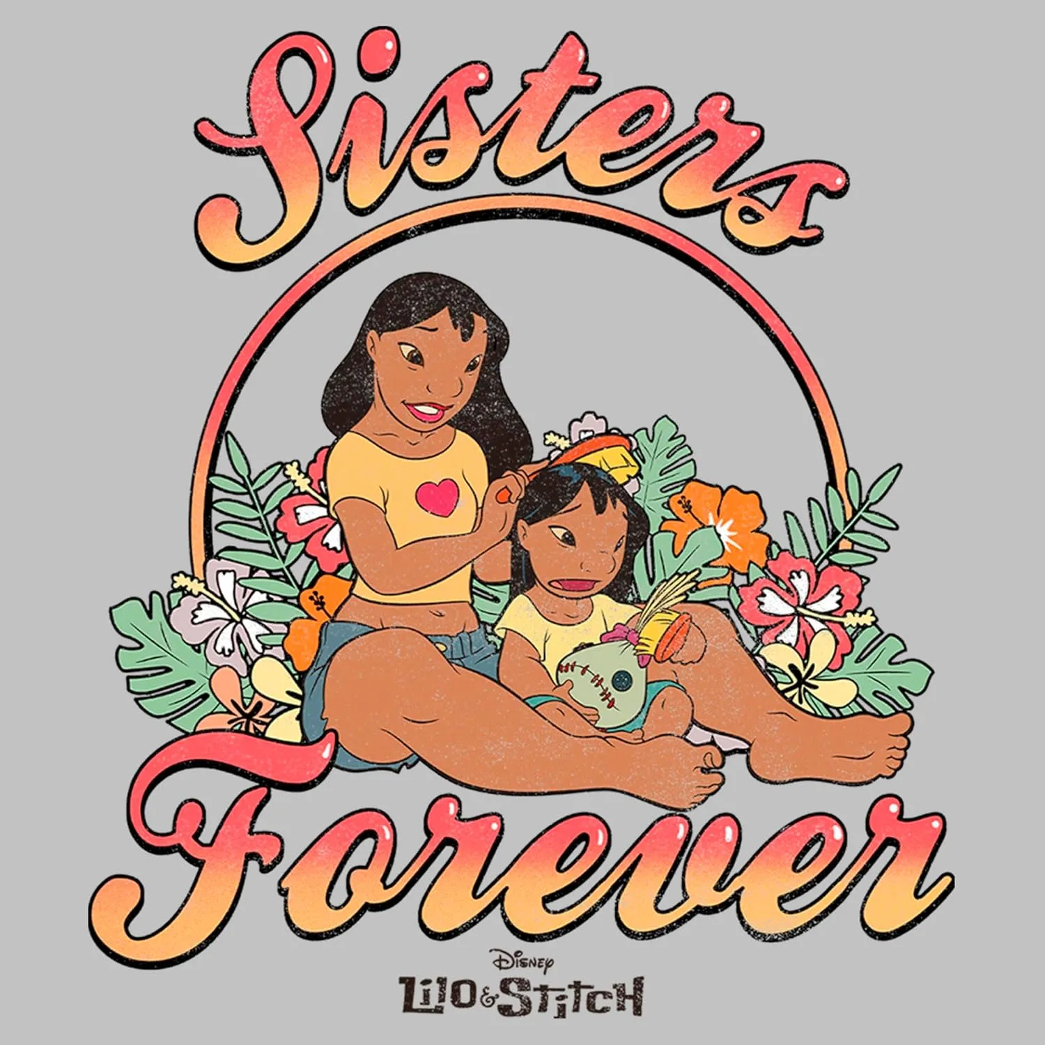 Women's Lilo & Stitch Sisters Forever Logo T-Shirt