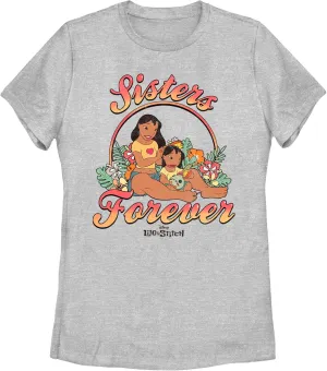 Women's Lilo & Stitch Sisters Forever Logo T-Shirt