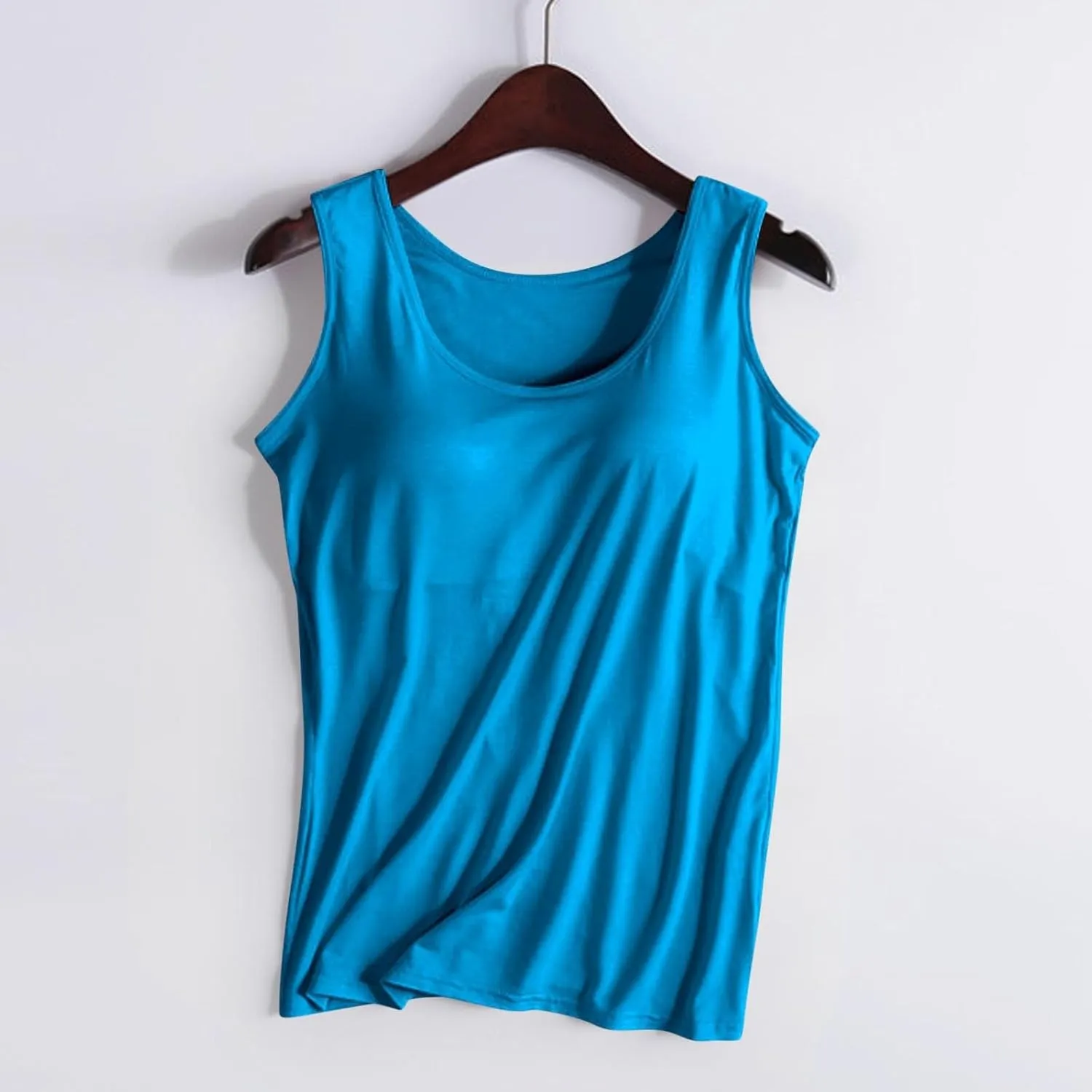 Womens Tank Tops with Built in Bras Pad Bra One Undershirt Camisole Tops for Women White Tank Top Woman Camisole