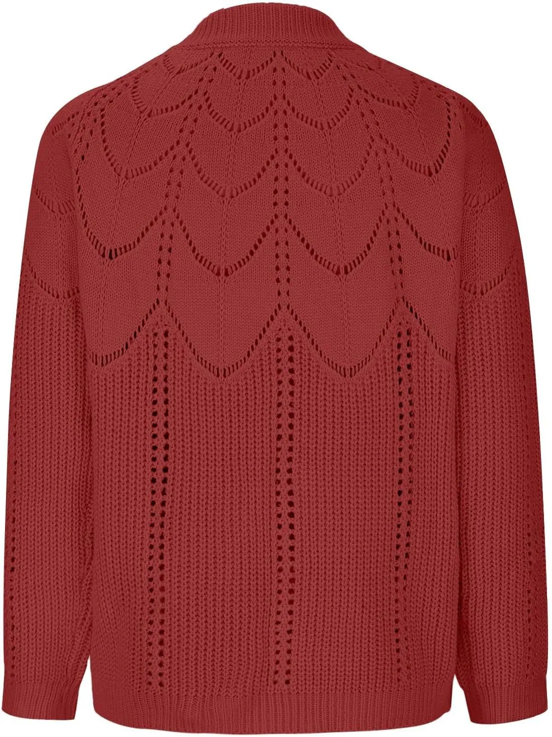 Women's Warm Knit Pullover Tops Chunky Cable Knit Pullover 2023 Fashion Sweaters Long Sleeve Crewneck Knitwear