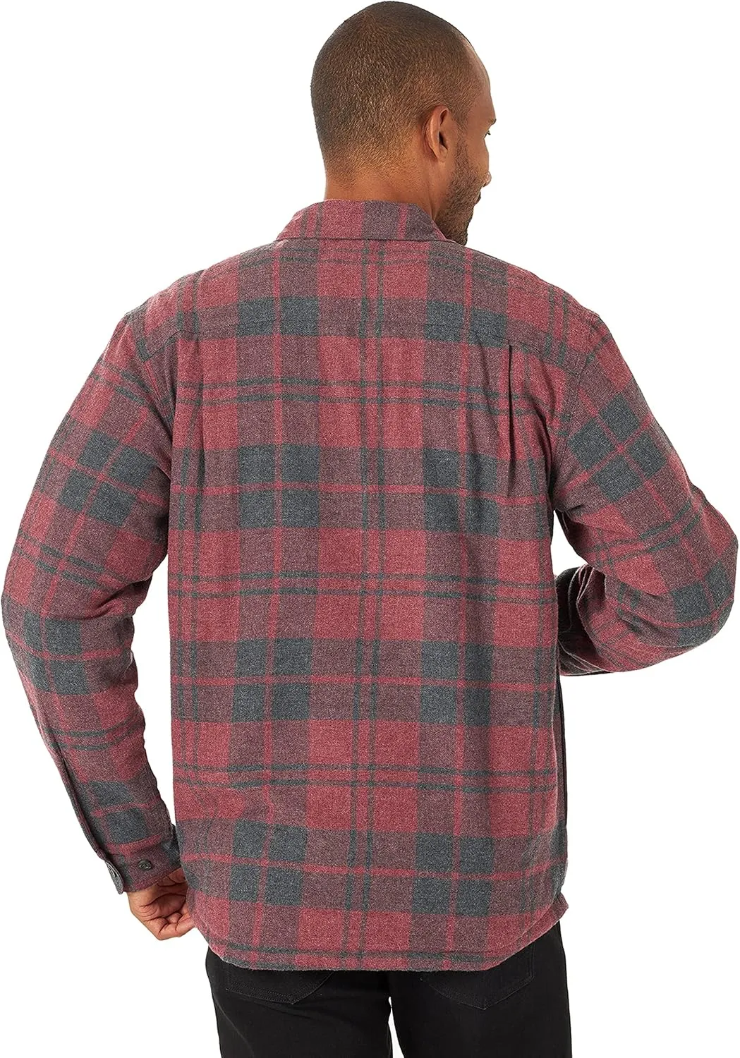 Wrangler Authentics Men's Long Sleeve Sherpa Lined Shirt Jacket
