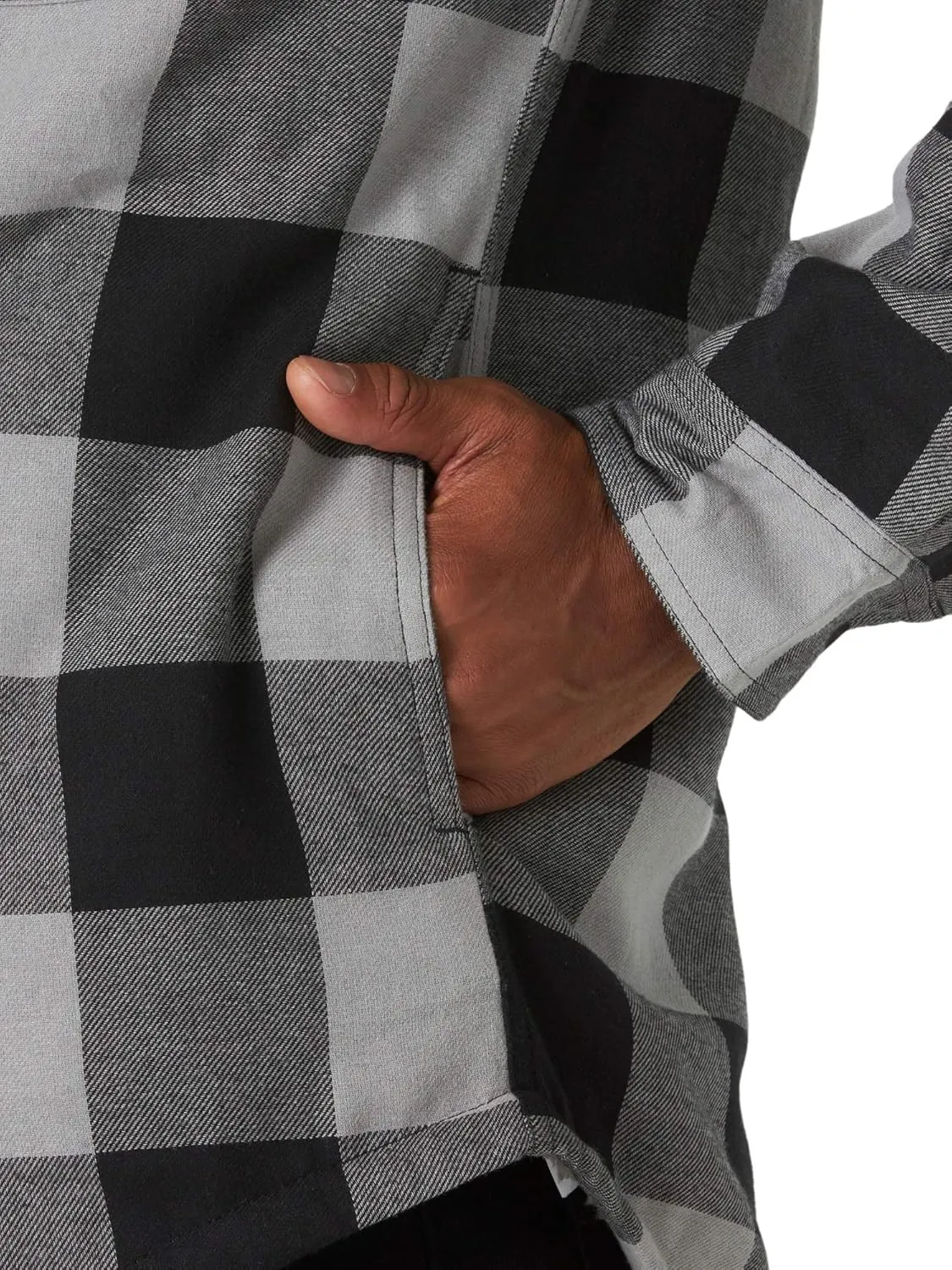 Wrangler Authentics Men's Long Sleeve Sherpa Lined Shirt Jacket