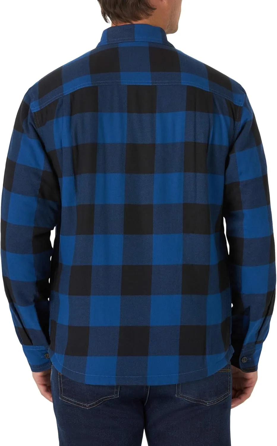 Wrangler Authentics Men's Long Sleeve Sherpa Lined Shirt Jacket