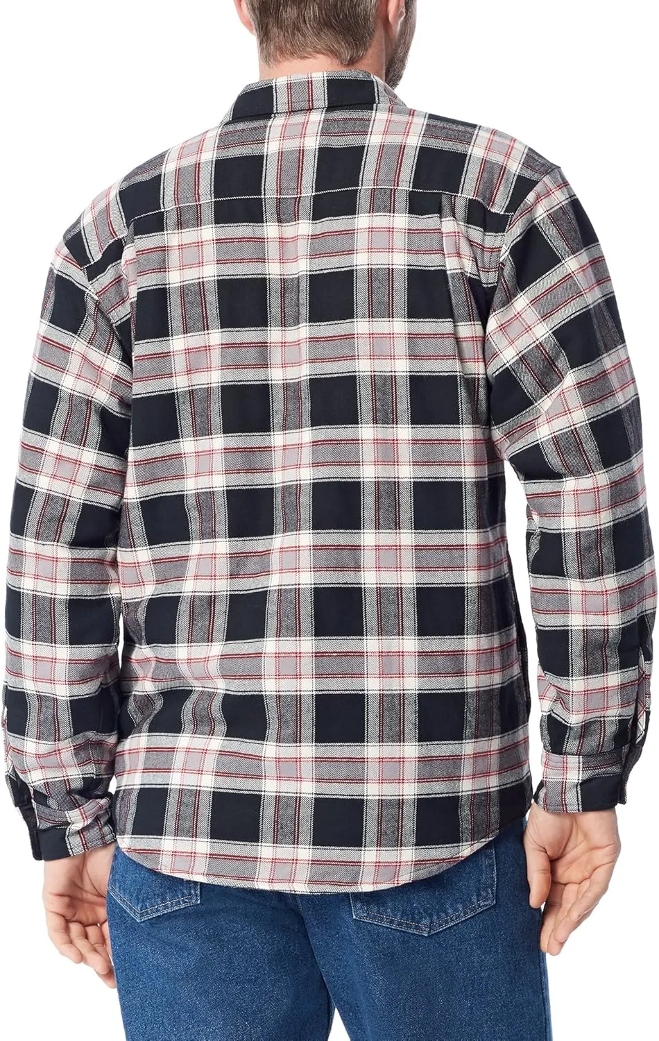 Wrangler Authentics Men's Long Sleeve Sherpa Lined Shirt Jacket
