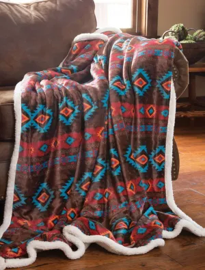 Wrangler Southwest Horizon Plush Throw Blanket - 56" x 68"