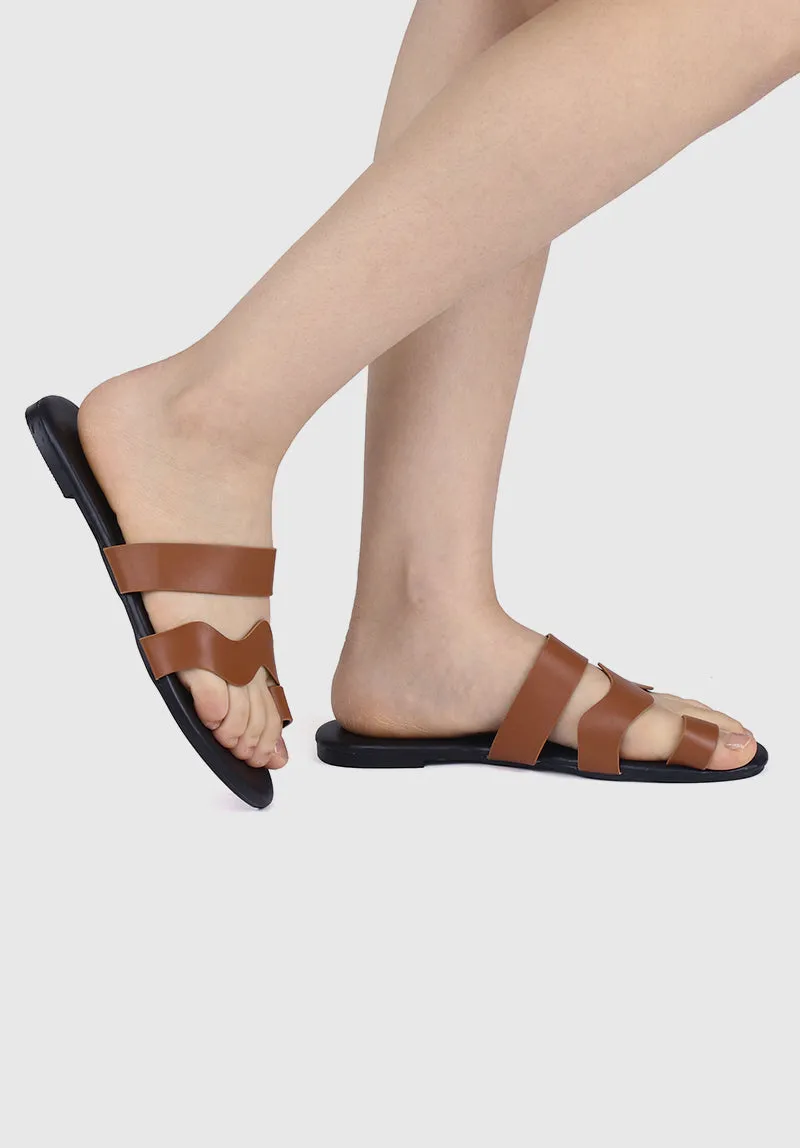 WTP Favourite Day Open Toe Sandals & Flip Flops (Cinnamon)
