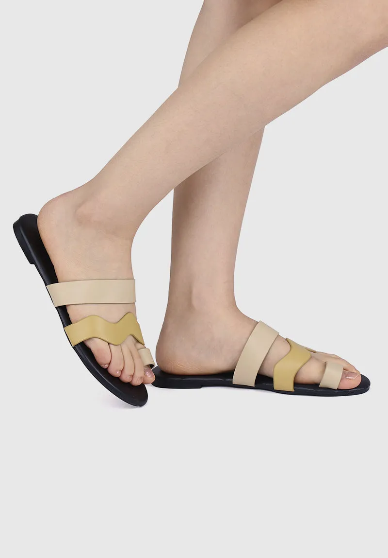 WTP Favourite Day Open Toe Sandals & Flip Flops (Yellow)