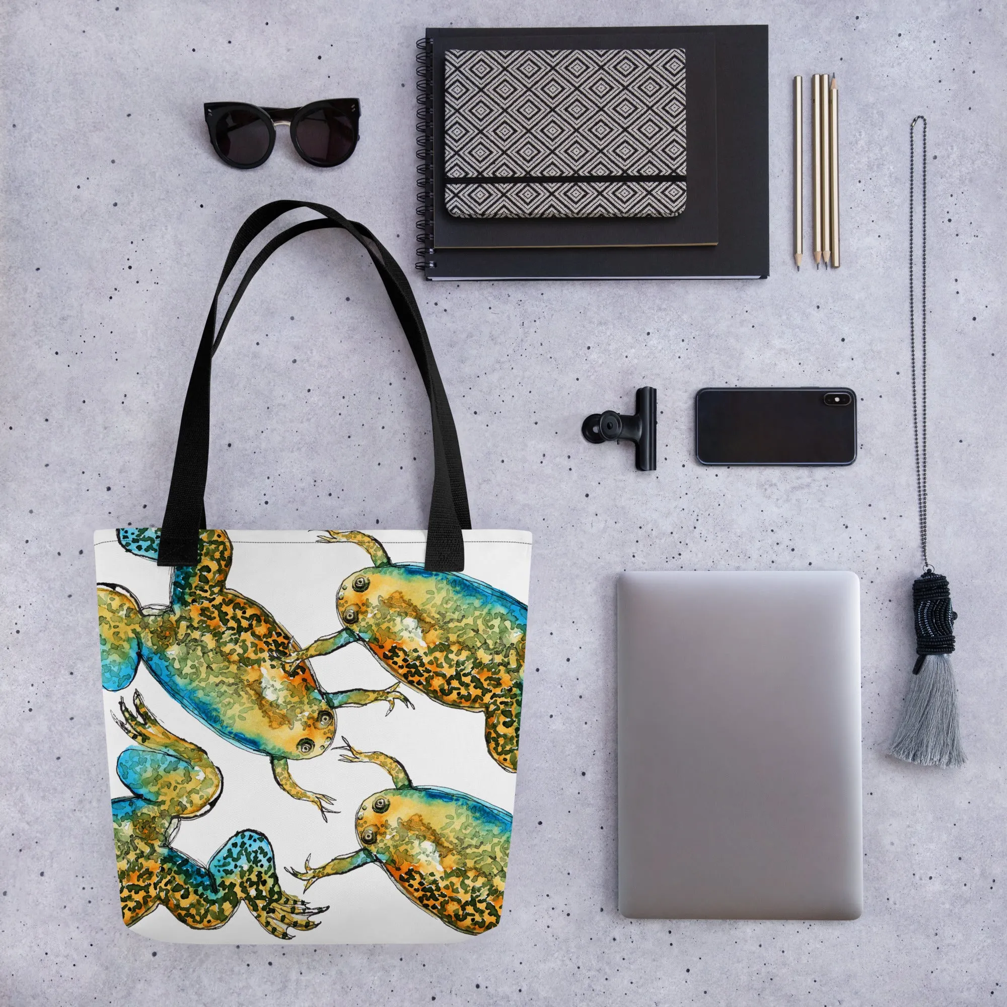 Xenopus African Clawed Frog Tote Bag
