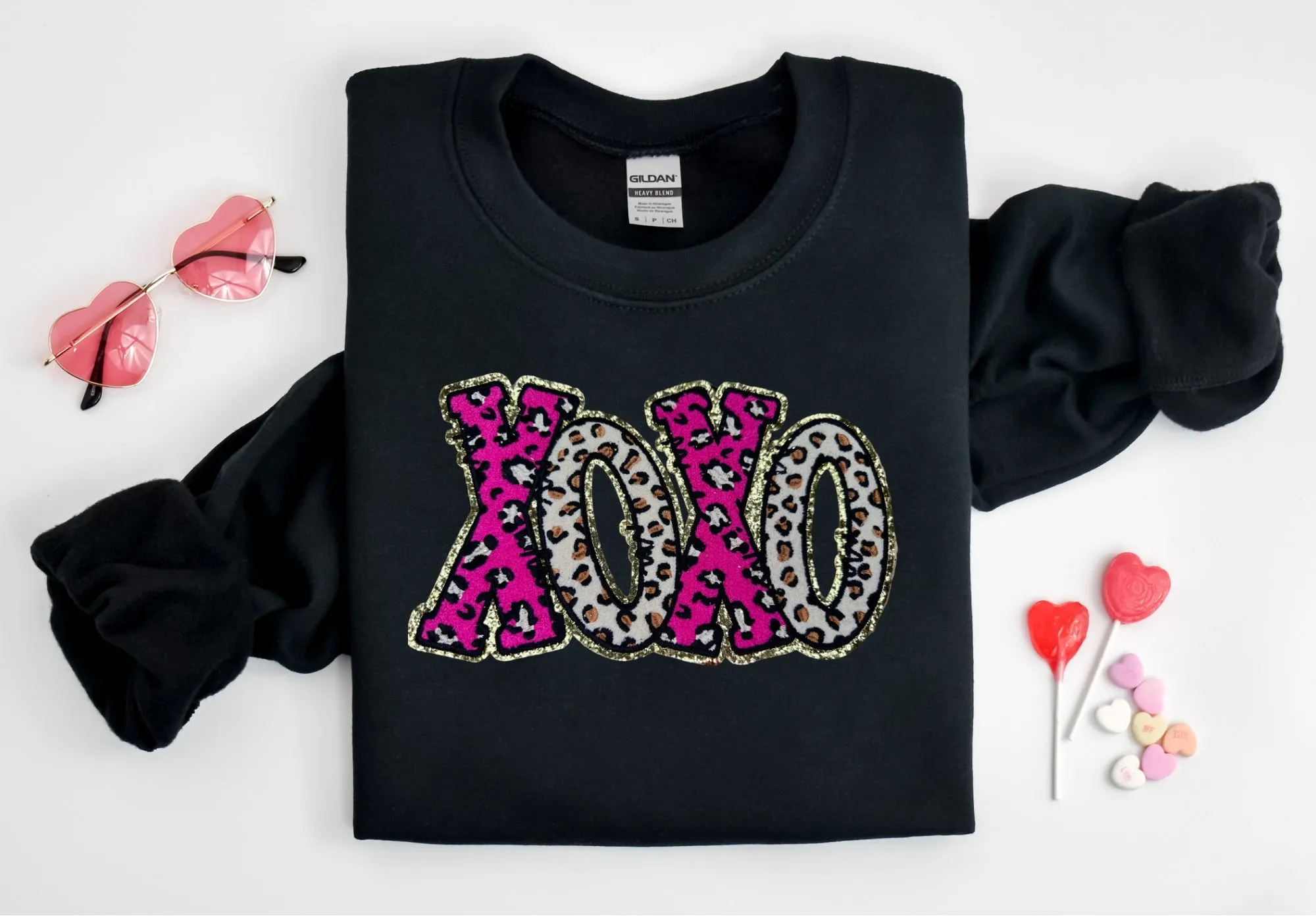 XOXO Leopard Chenille Patch