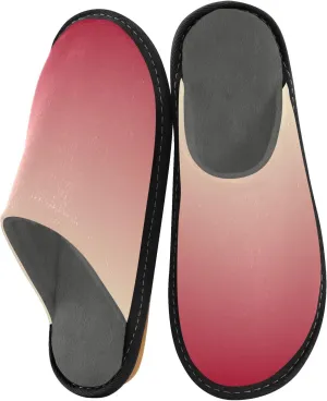 Yellow Lavender Gradient House Slippers for Women Men Non-Slip Comfy Slippers