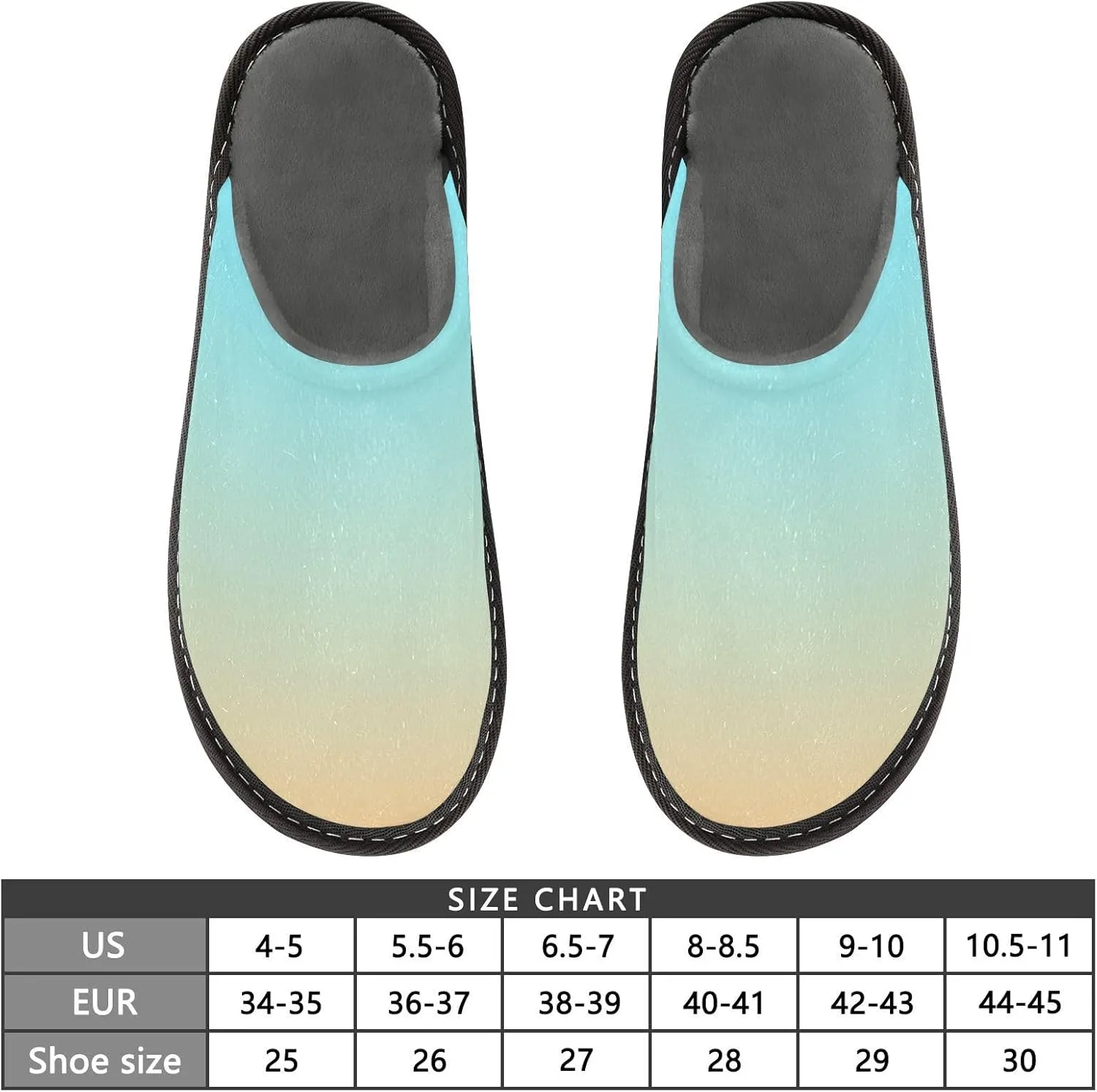 Yellow Lavender Gradient House Slippers for Women Men Non-Slip Comfy Slippers