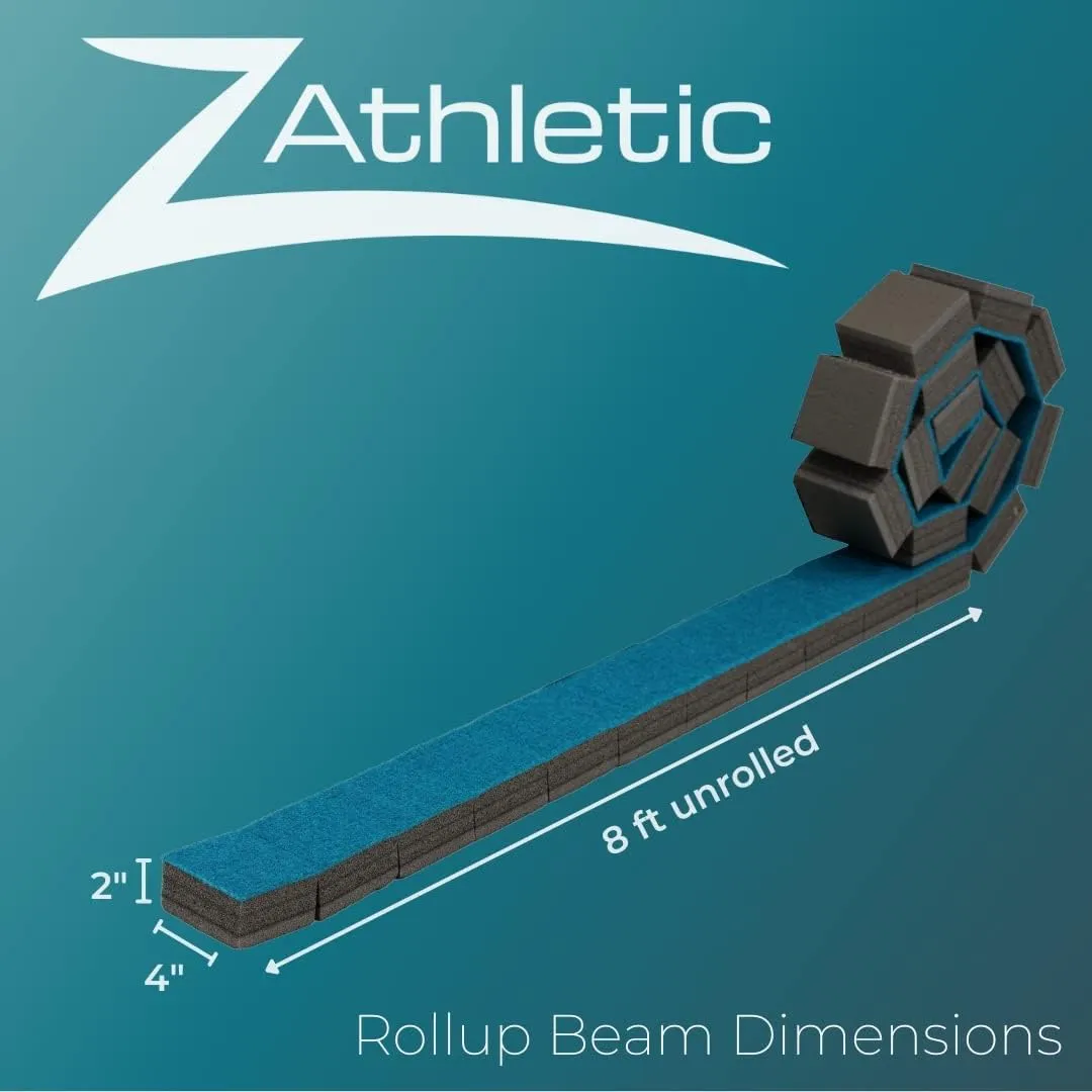 Z ATHLETIC Gymnastics Roll-Up Balance Beam
