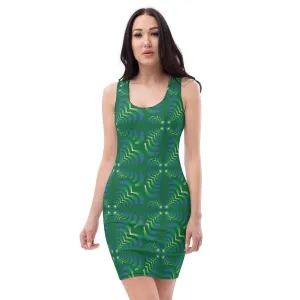 Zebra Love™ Green Bodycon dress
