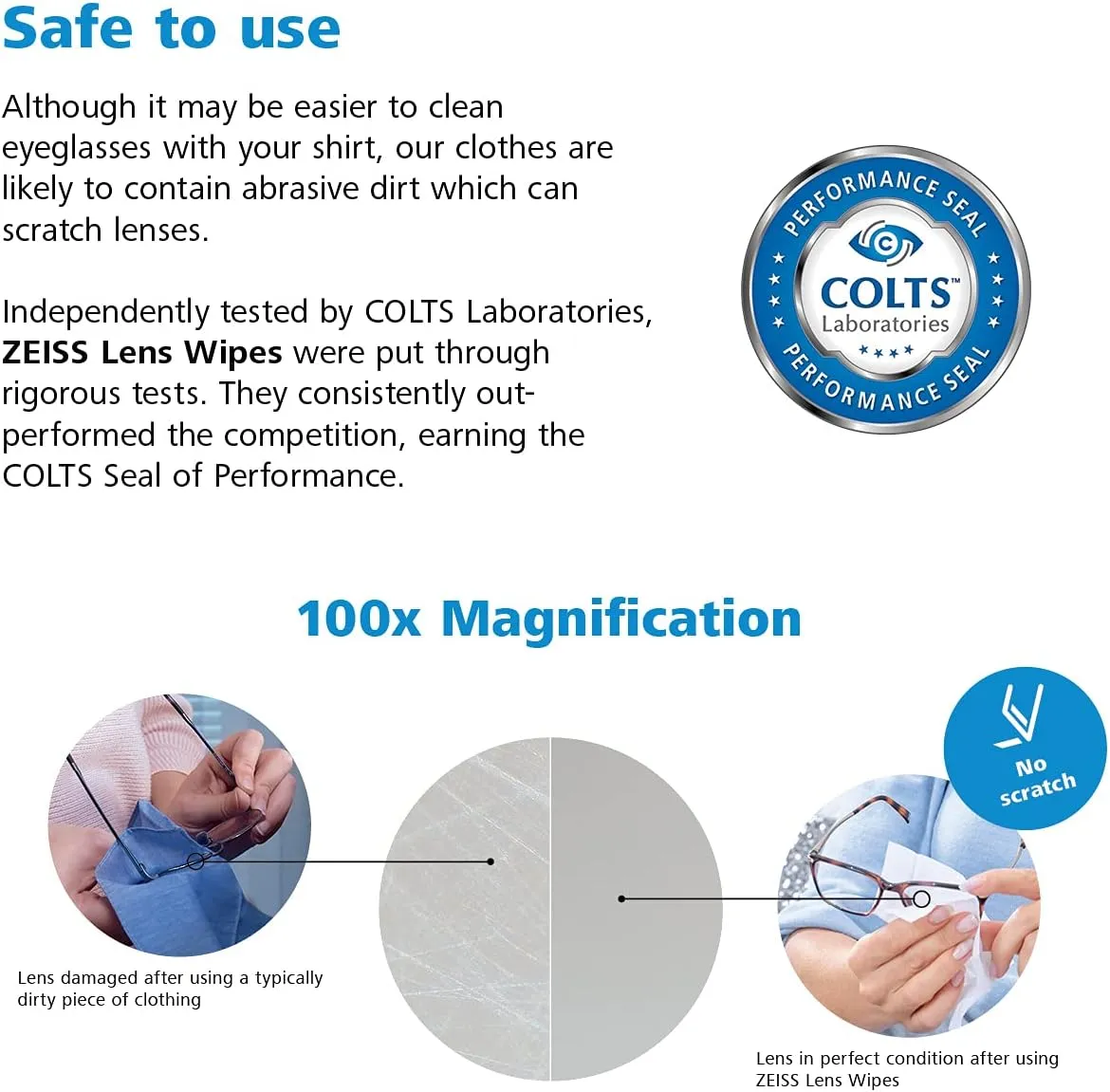 ZEISS Pre-Moistened Alcohol Wipes, Glasses Cleaner, 400 Count